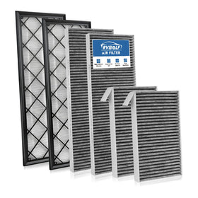 RVgolf front packaging for Model Y filters showing a 6-pack and clear benefit