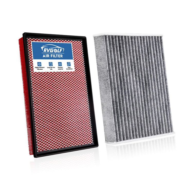 RVgolf front packaging of filter kit showing compatible Ram 1500 fitments and benefits
