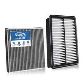 RVgolf front packaging showing both engine and cabin filters with clear fitment benefit