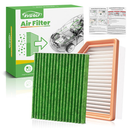 RVgolf engine filter front view showing fit and robust construction improving intake protection