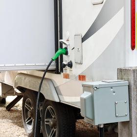 RVGUARD 135-degree elbow handle for easier plugging benefit