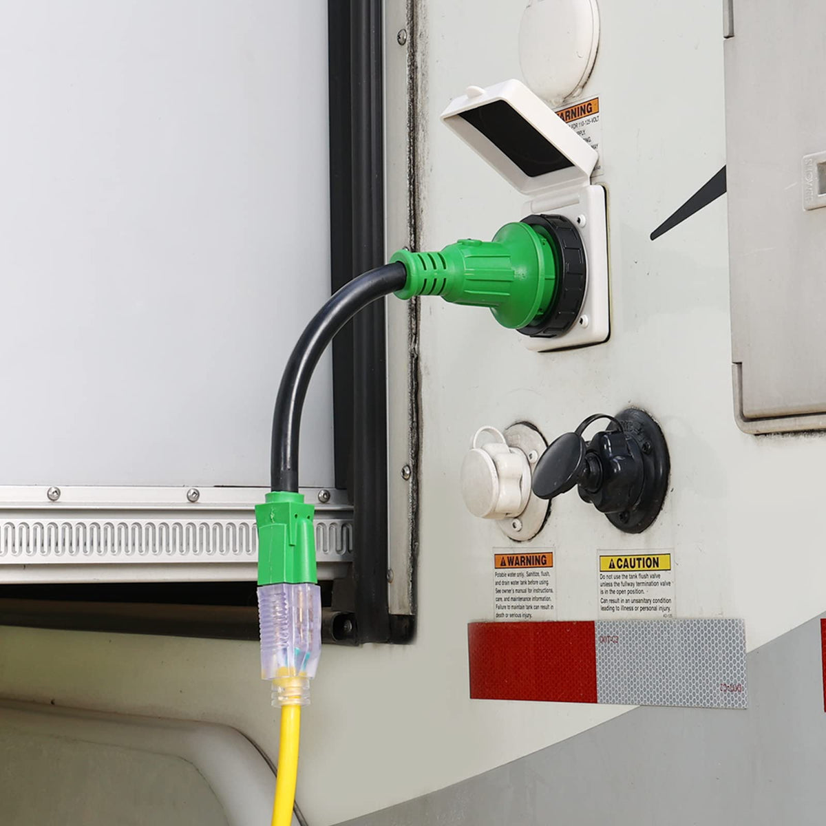 RVGUARD LED power indicator close-up for quick power confirmation