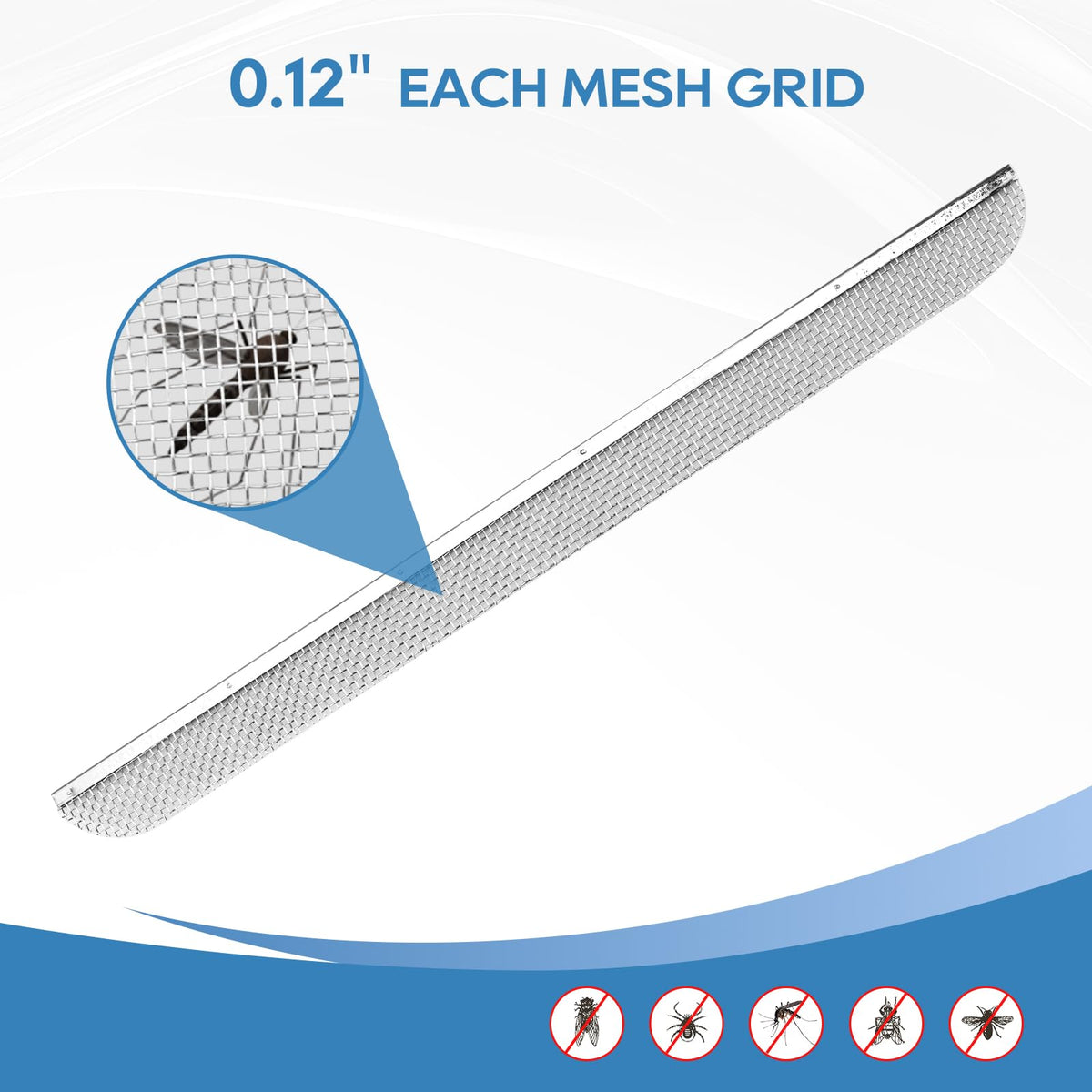 RVGUARD close-up of stainless-steel mesh showing corrosion resistance