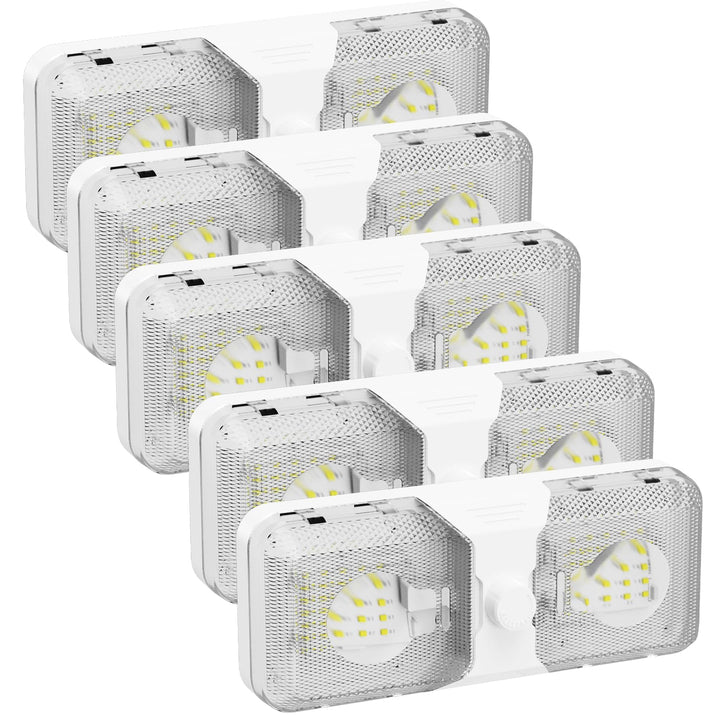 RVGUARD double dome front view showing even light and modern look benefit