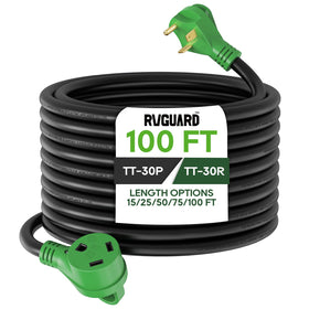 RVGUARD front view of TT-30 connectors showing secure connection and durable construction