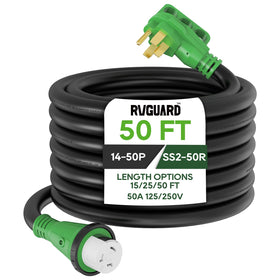 RVGUARD front connector view showing locking plug and secure fit benefit