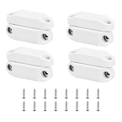 RVGUARD white door catch front view showing compact design and clean finish benefits