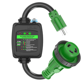 RVGUARD adapter front view showing housing and connectors for reliable conversion