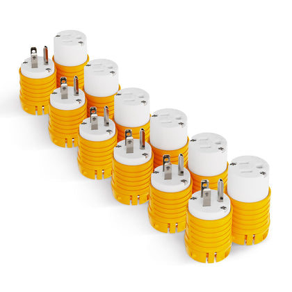 RVGUARD front view showing three male and three female plugs for easy replacement