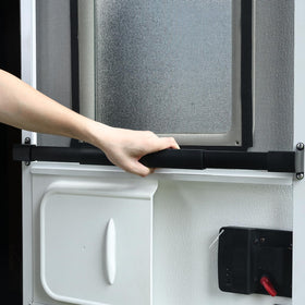RVGUARD mounting screws and hardware laid out for simple installation benefit