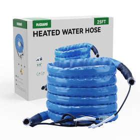 RVGUARD hose in a garden setting providing uninterrupted water during freezes