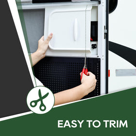 RVGUARD installed kit in RV door for easier in-and-out use