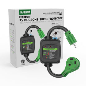 RVGUARD product label with ETL mark confirming whole-product safety testing