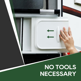RVGUARD latch assembly close-up delivering secure door locking