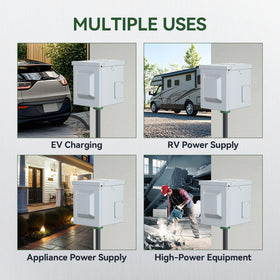 RVGUARD installed at an RV campsite showing robust outdoor power access for vehicles