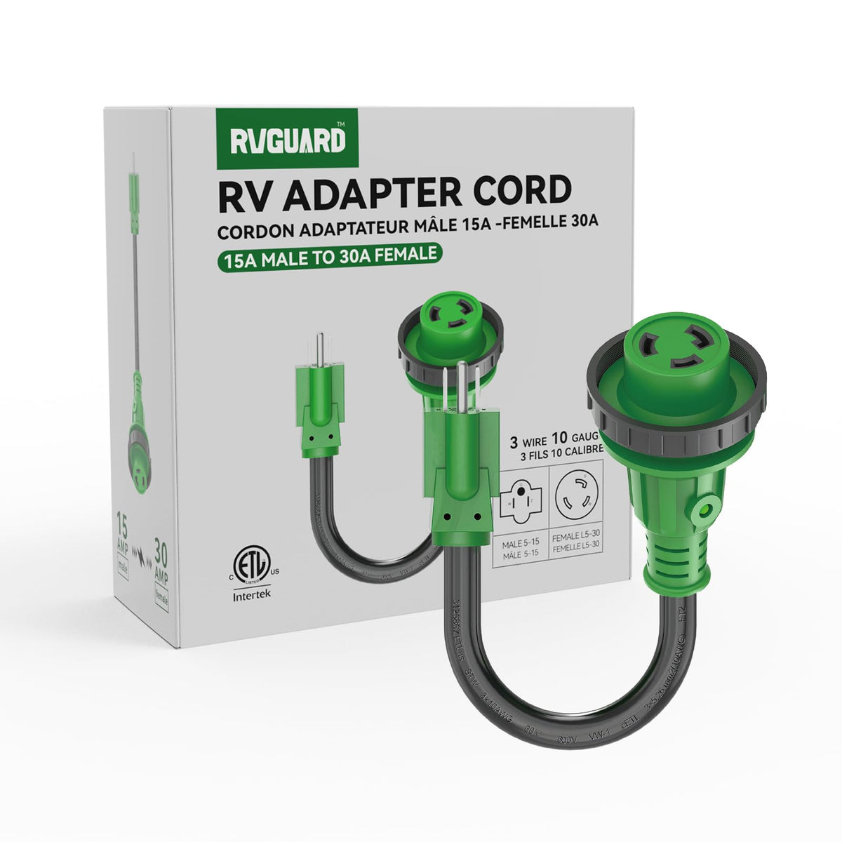 RVGUARD adapter in use at campsite providing reliable low-draw power