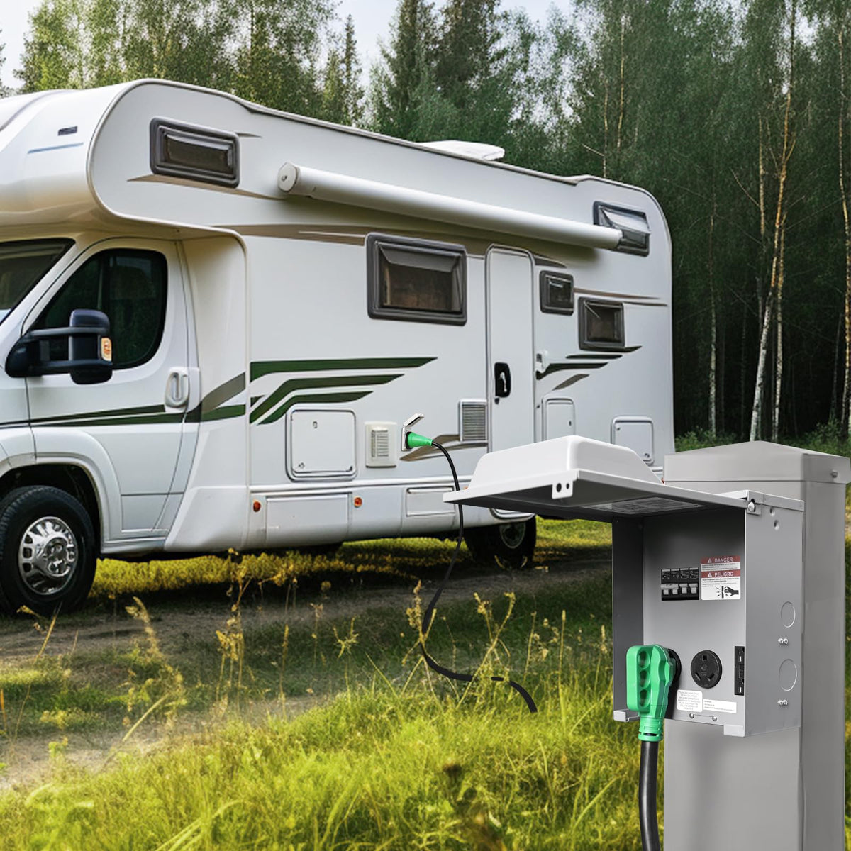 RVGUARD lockable cover detail providing security and child-safety protection