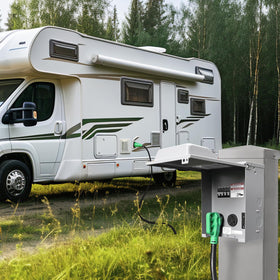 RVGUARD lockable cover detail providing security and child-safety protection