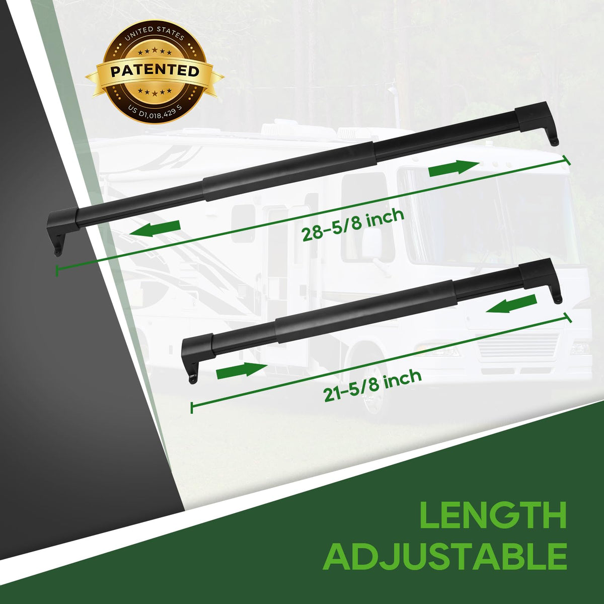 RVGUARD handle mounted inside RV showing improved door protection benefit
