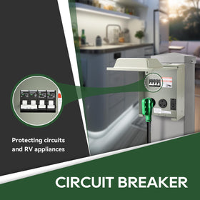 RVGUARD open cover revealing pre-wired connections and easy installation benefits