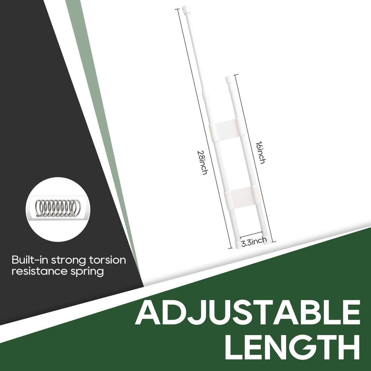 RVGUARD plastic baffles positioned on rod organize cans and jars
