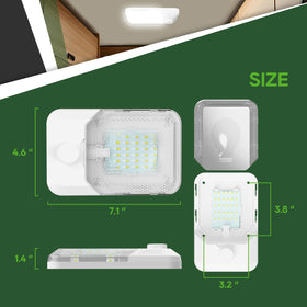 RVGUARD size comparison in hand showing compact dimensions for tight spaces
