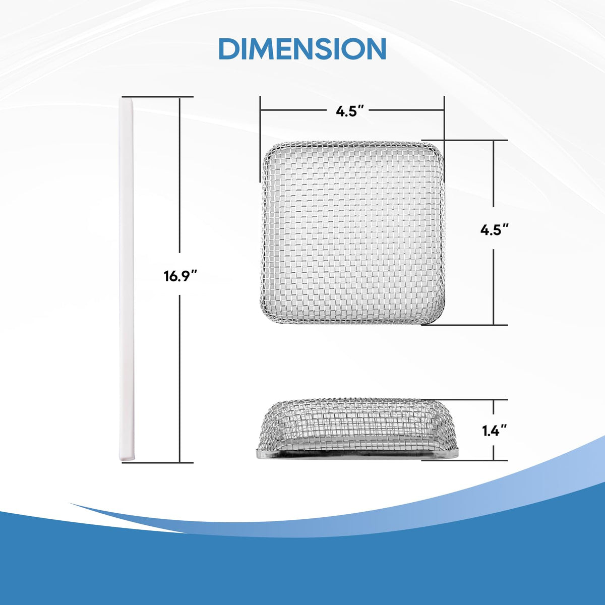 RVGUARD next to ruler demonstrates compact dimensions and fit