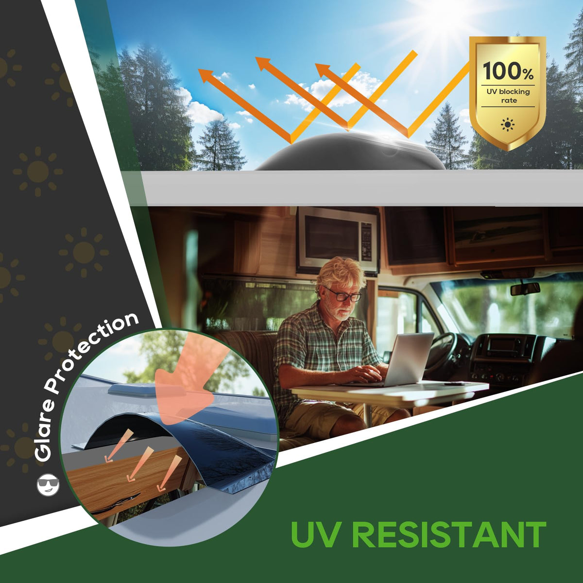 RVGUARD close-up of polycarbonate surface highlighting impact-resistant texture