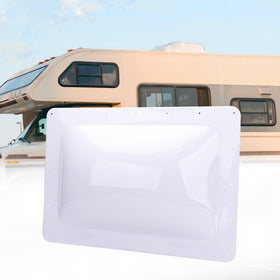 RVGUARD skylight front frame showing white finish and clean edges, durable replacement