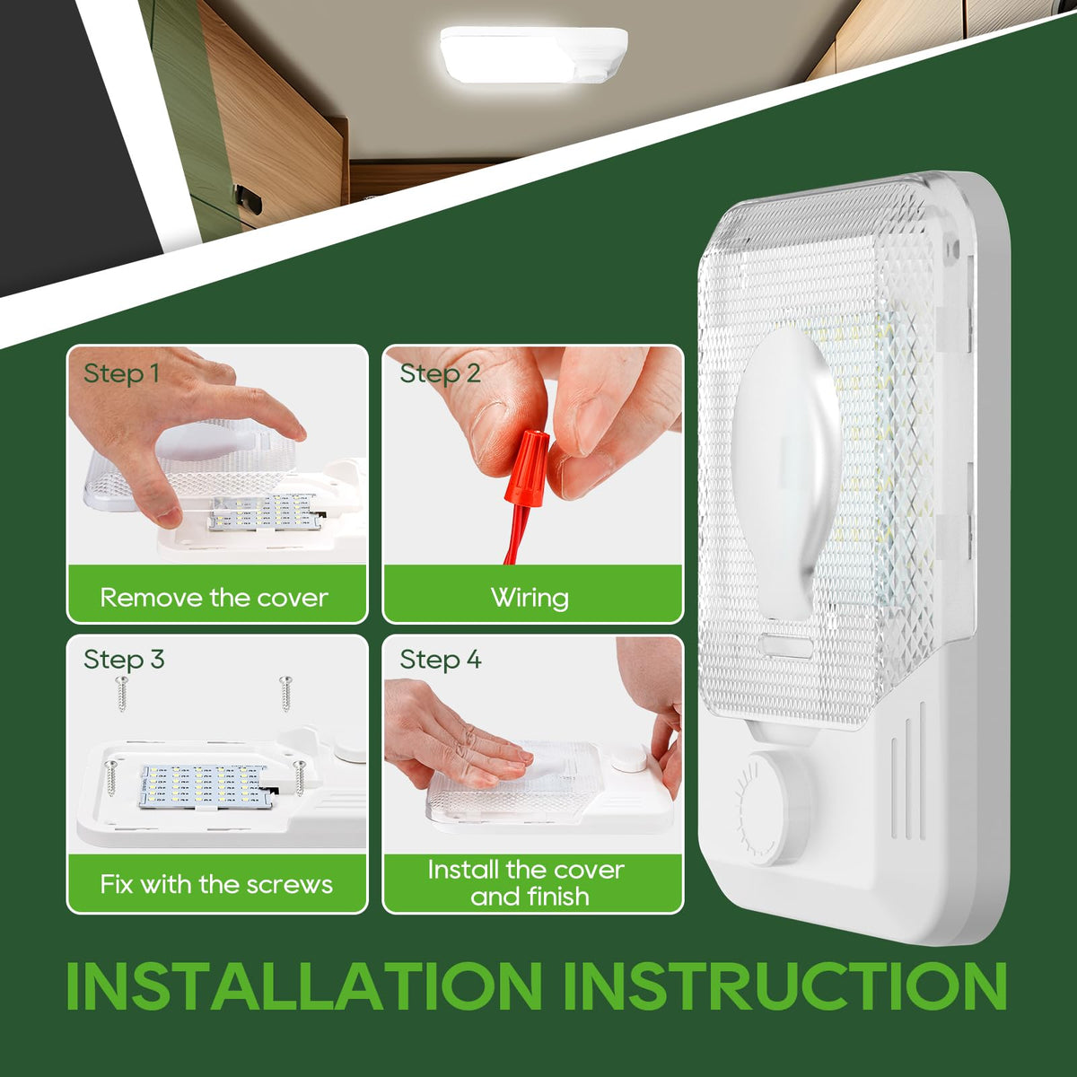 RVGUARD transparent cover glowing to show bright even illumination