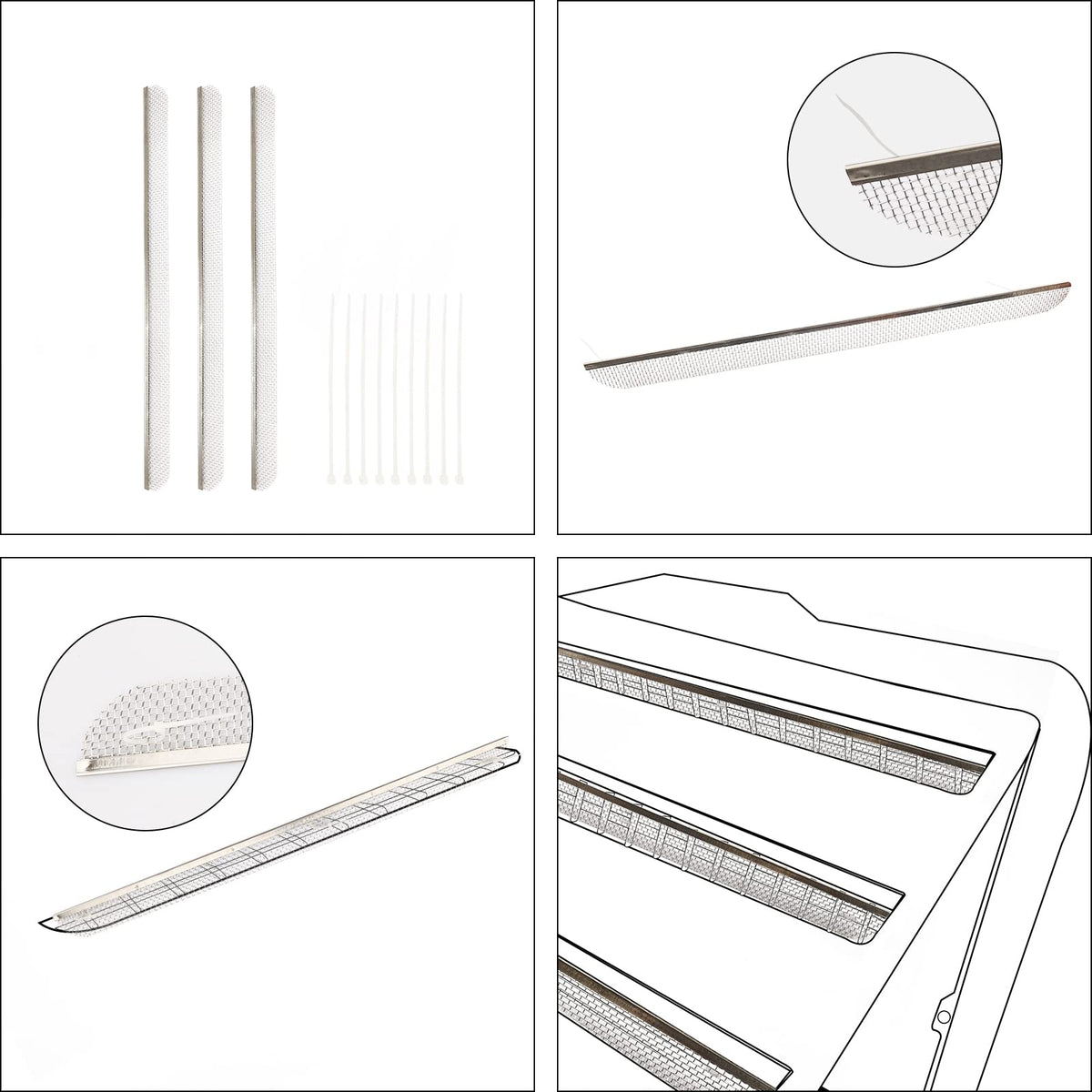 RVGUARD zip-ties and instructions included for quick installation
