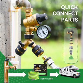 RVINGPRO brass elbow detail for tight hookup durability and fit