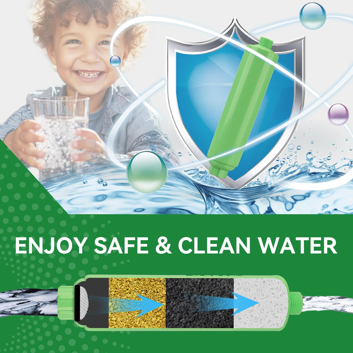 RVINGPRO hose splitter in use sharing campground water source