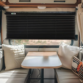 RVINGPRO blind in camper lifestyle setting enhancing comfort and privacy