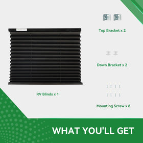 RVINGPRO blind in campsite setting providing evening privacy and comfort