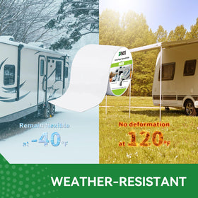 RVINGPRO applied on RV roof showing full-width sealing and leak protection benefit