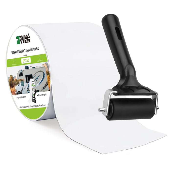 RVINGPRO roll front view showing wide 6 inch tape and coverage benefit