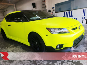 Rvinyl 3M accent on vehicle showing neon color improving visibility and style