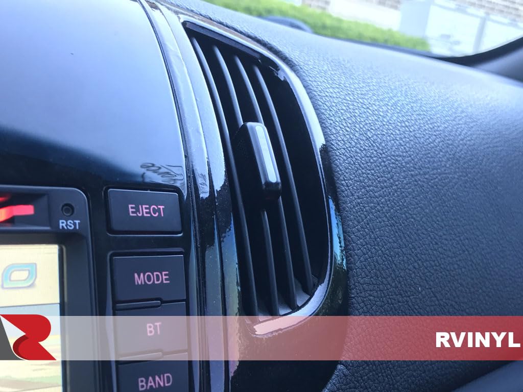 Rvinyl 3M 2080 gloss black peeled backing showing Controltac adhesive for easy alignment