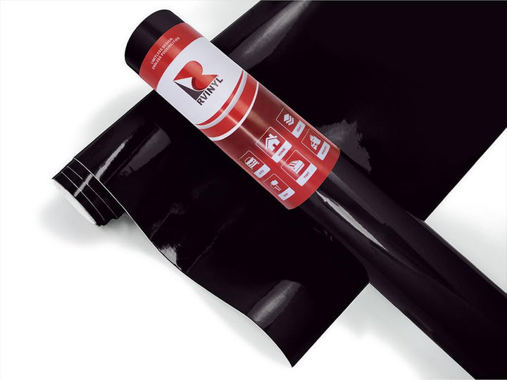 Rvinyl 3M 2080 gloss black front roll showing sleek finish and great visual appeal