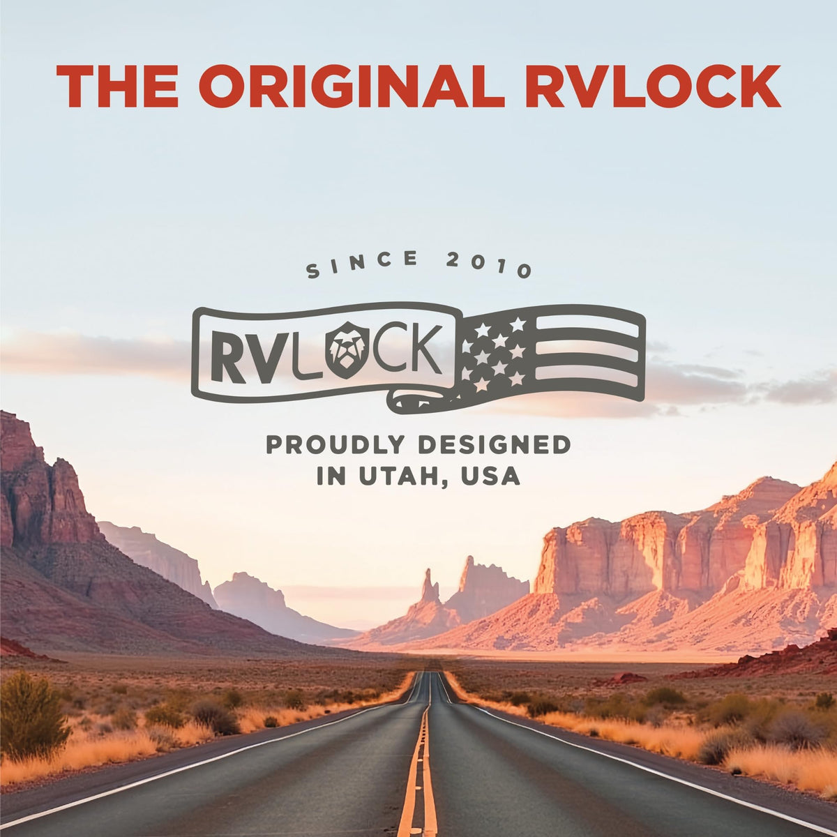 RVLock fob used at a camper door in a campsite setting for fast entry