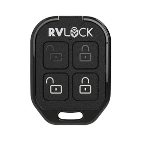 RVLock beside an RVLock handle mounted on a door illustrating compatibility