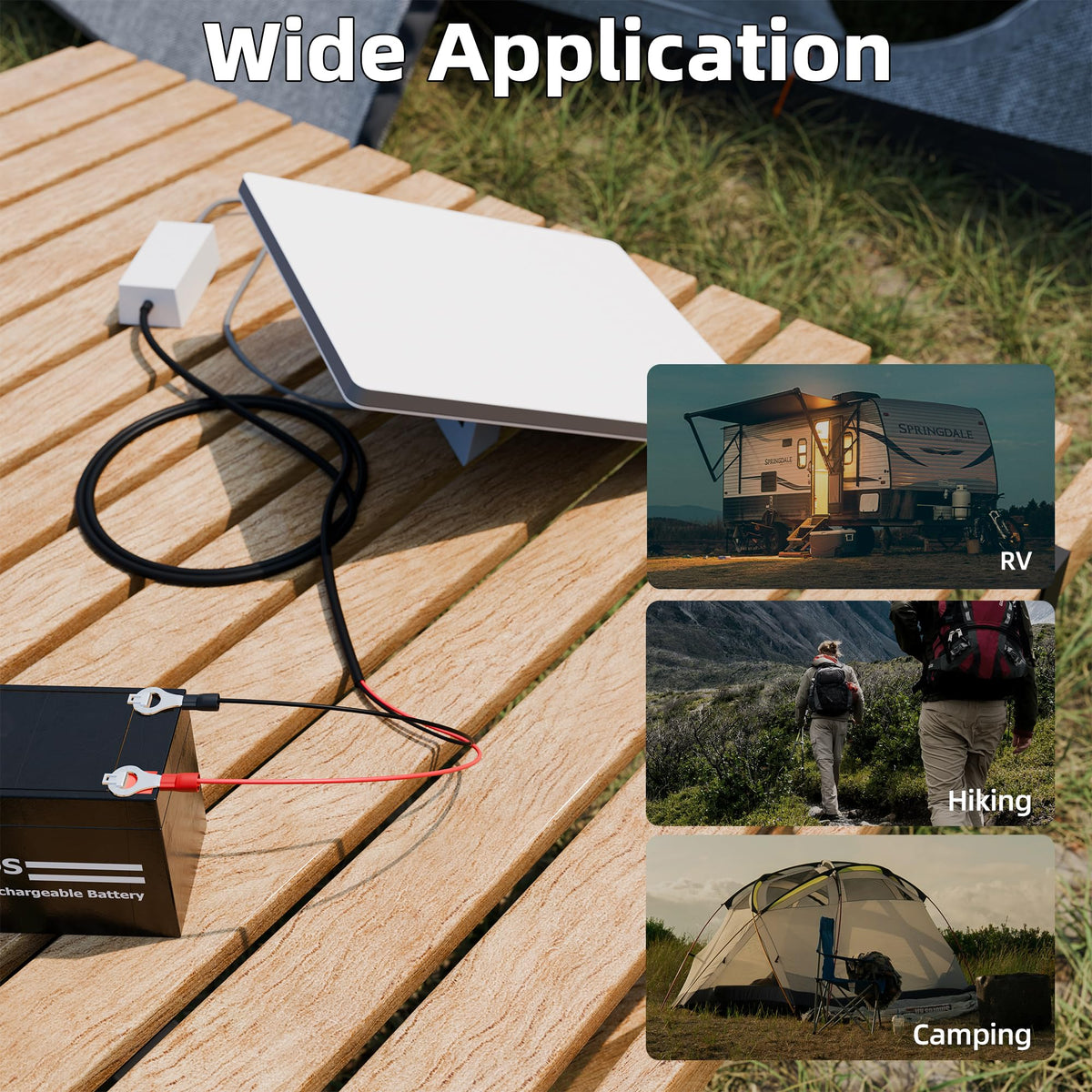 RVMARINEPAT adapter held in hand illustrating small size and travel convenience
