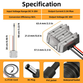 RVMARINEPAT connector detail view highlighting secure plug design and stable connection benefit