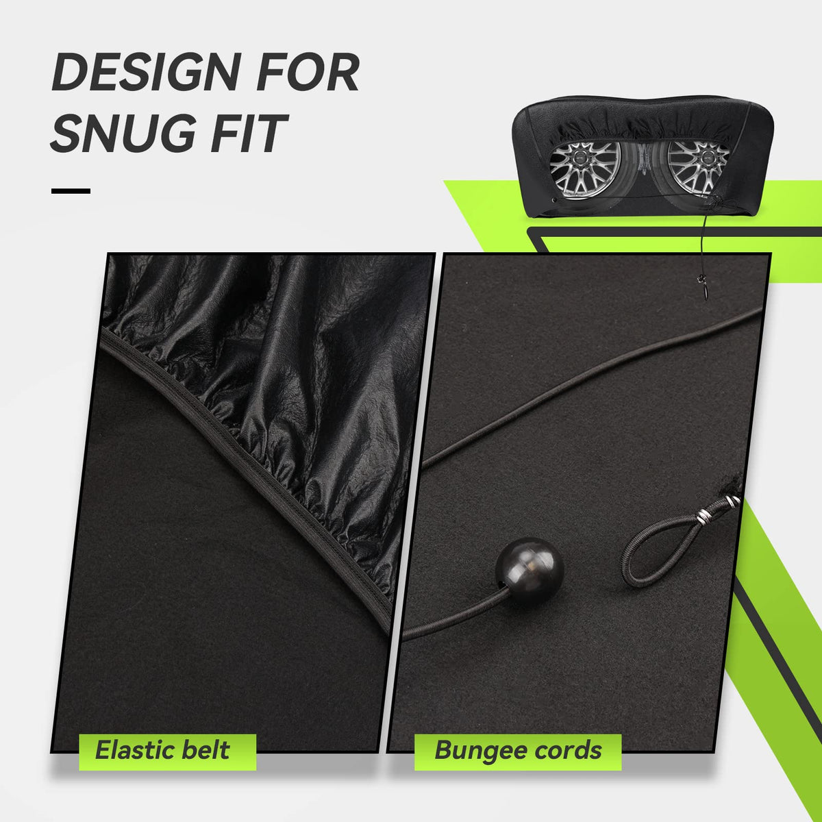 RVMATE bungee and fastening rope detail showing stable fit benefit