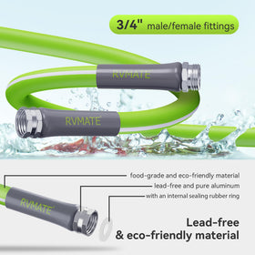 RVMATE close-up of aluminum connector showing durable leak-resistant fit