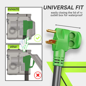 RVMATE coiled cord in storage bag for tidy transport and organization