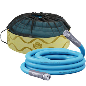 RVMATE front view of 15ft hose showing compact travel-ready benefit