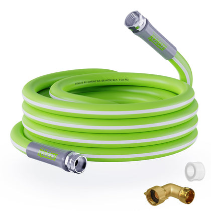 RVMATE hose front packaging showing 25ft length and potable-water safety