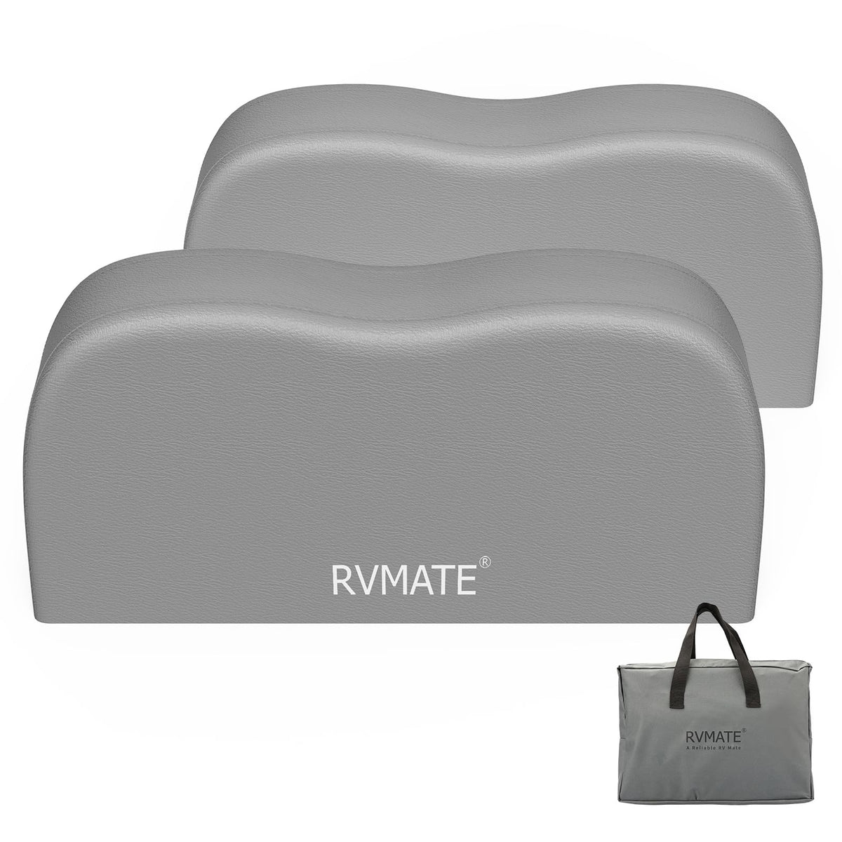 RVMATE front view of dual axle tire covers showing neat fit and protection